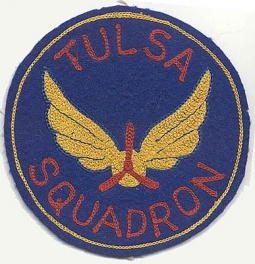 Very Rare WWII Tulsa, Oklahoma Civil Air Patrol (CAP) Squadron Patch