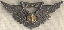 Sterling WWII USN Air Crew Wing by H+H