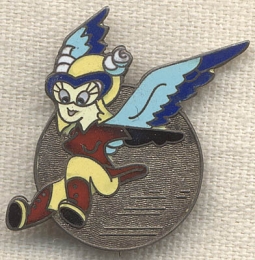 Very Rare Sterling WWII Issue WASP Pin Given at Graduation