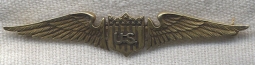 Exquisite WWI United States Air Service Sweetheart Pilot Wing in 14K Gold
