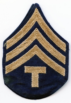 Pair US Army Rank Stripes for Technician Fourth Grade on Twill