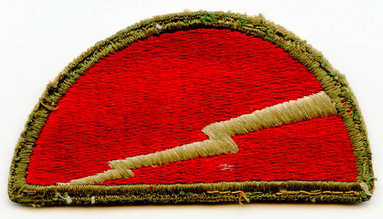 WWII US Army 78th Infantry Division (aka "Lightning) Patch Flying
