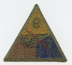 WWII Green Back Patch for US Army 9th Armored Division (aka "Phantom")
