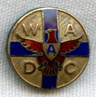 WWII American Women's Auxiliary Defense Corps Ambulance Driver Lapel Pin