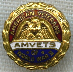 WWII AMVETS (American Veterans of World War II) Lapel Pin