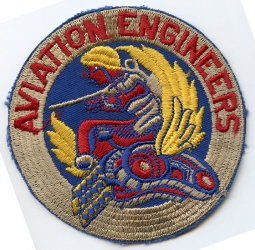 Scarce WWII US Army Air Forces Aviation Engineers Jacket Patch