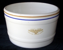 Large WWII Serving Bowl from USN Air Training Center at Corpus Christi, Texas Cadet Mess