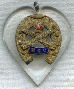 WWII British Machine Gun Corps (MGC) Sweetheart Pendant