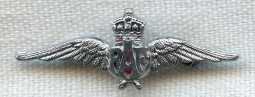WWII British War Relief Society (BWRS) Lapel RAF Wing