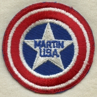 Scarce WWII Glenn L. Martin Aircraft Co. Factory Worker Patch