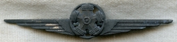 WWII Italian Air Force Motorist Badge in Zinc