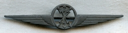 WWII Italian Air Force Wireless Operator Badge in Zinc