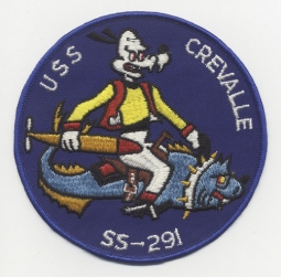 WWII (or Just Post-WWII) USS Crevalle SS-291 Submarine Jacket Patch