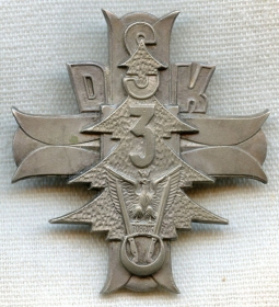 WWII Polish Army in the West 3rd Carpathian Rifle Div Badge by Lorioli