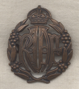 WWII Royal Australian Air Force (RAAF) Enlisted Man Cap Badge