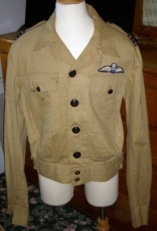 Rare WWII Royal Australian AF (RAAF) Summer Battle Dress Jacket Named & Dated 1944 with Wing