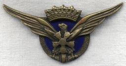 Rare WWII-Era Spanish Military Air Transport Service Flight Engineer Badge