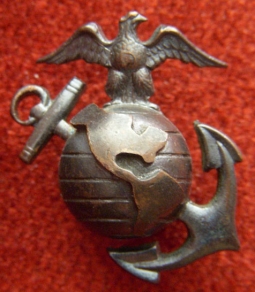 WWII US Marine Corps Officers Collar Insignia by Meyer