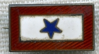 Sterling WWI Son-in-Service Pin with Diamond Maker Mark