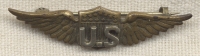WWI US Air Service (USAS) Sweetheart or Cap Wing