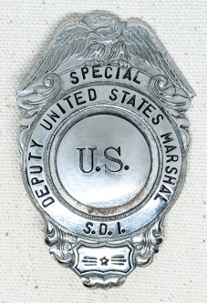 Great WWI Era Special Deputy U.S. Marshal Badge from the Southern District of Illinois