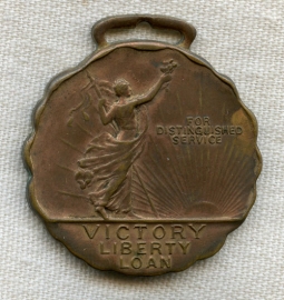 WWI Victory Liberty Loan Distinguished Service Fob