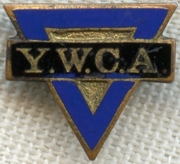 1910s-1920s YWCA (Young Women's Christian Association) Lapel Pin