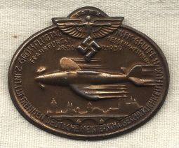 Large & Beautiful NSFK Tinnie from 1939 Grossflugtag in Frankfurt A. Main