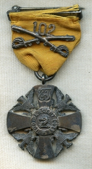 Beautiful Early 1920's 102nd Cavalry, NJ National Guard "Essex Troop" Service Medal