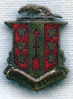 1940s US Army 121st Field Artillery Regiment DI