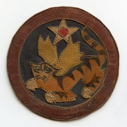 Great WWII USAAF 14th Air Force Multi-Piece Leather Flight Jacket Patch Crazy Tiger Chinese-