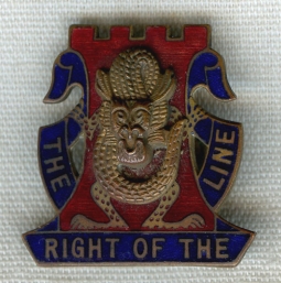 Beautiful Late 1920s US Army 14th Infantry Regiment DI Made in UK for Gaunt NYC Store