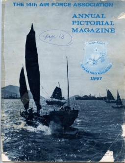 1967 Annual Pictorial Magazine of the USAF 14th Air Force "Flying Tigers" Association with Roster