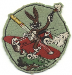 158th Liaison Squadron, 3rd Tactical Air Depot, 9th AF, Walter Lantz Bugs Bunny Design Jacket Patch