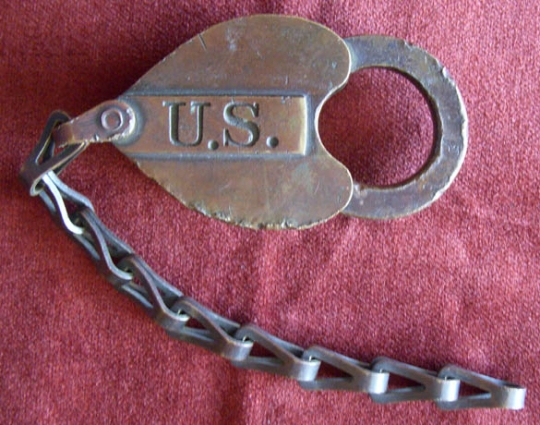 Circa 1870's - 1880's "U.S." Government Brass Lock