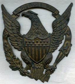 Scarce, Original M.1872 US Army Enlisted Man's Helmet Plate