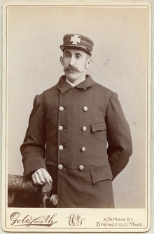 Cool, Old 1890's Springfield, Massachusetts Fireman Cabinet Photo
