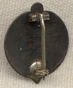 Ca. 1900 Boston Latin School Student Pin in Sterling and Enamel
