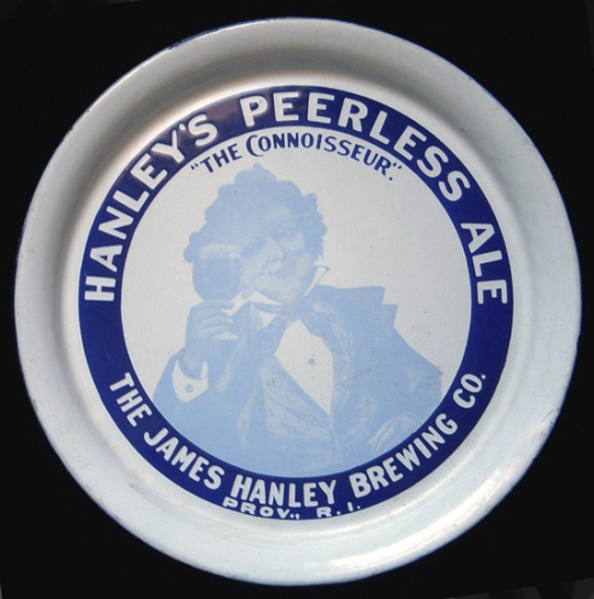 Circa 1900 Hanley S Peerless Ale Providence Rhode Island Enameled Tray Flying Tiger Antiques Online Store
