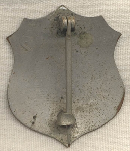 RARE Ca. 1900 Tisbury, Mass. (Martha's Vineyard) Fireman's Badge