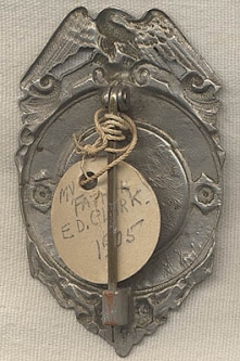 1905 Greenwich, Connecticut Constable Badge of E.D. Clark
