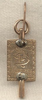 1905 Phi Beta Kappa Key Made into a Pin in Gold