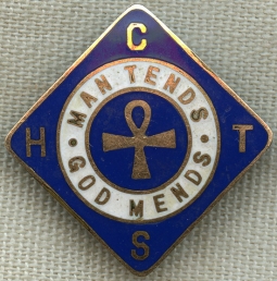 Beautiful 1920's - 30's Cambridge Hospital Training School (for Nurses) Graduation Pin