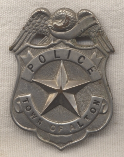 1910s-1920s Alton, New Hampshire Police Badge