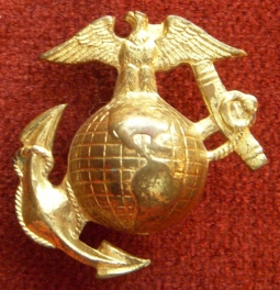 1920s US Marine Corps Enlisted Man Dress Hat Badge