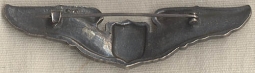1920s Air Corps Pilot Wing in Unmarked Silver