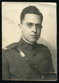 Great 1921 USMC Officer Photo of Captain Hugh Shippey, Aide to General