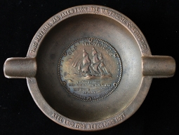 Wonderful 1927 USS Constitution Ashtray Made of Reclaimed Bronze from the Ship