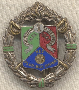 1930s Foreign Legion 1st Regiment Badge/Insigne 1er Regiment Legion Etrangere by Bertrand
