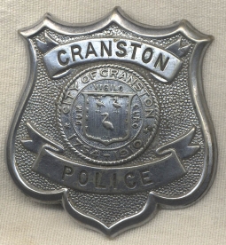 Great 1930s Cranston Rhode Island, Police Badge